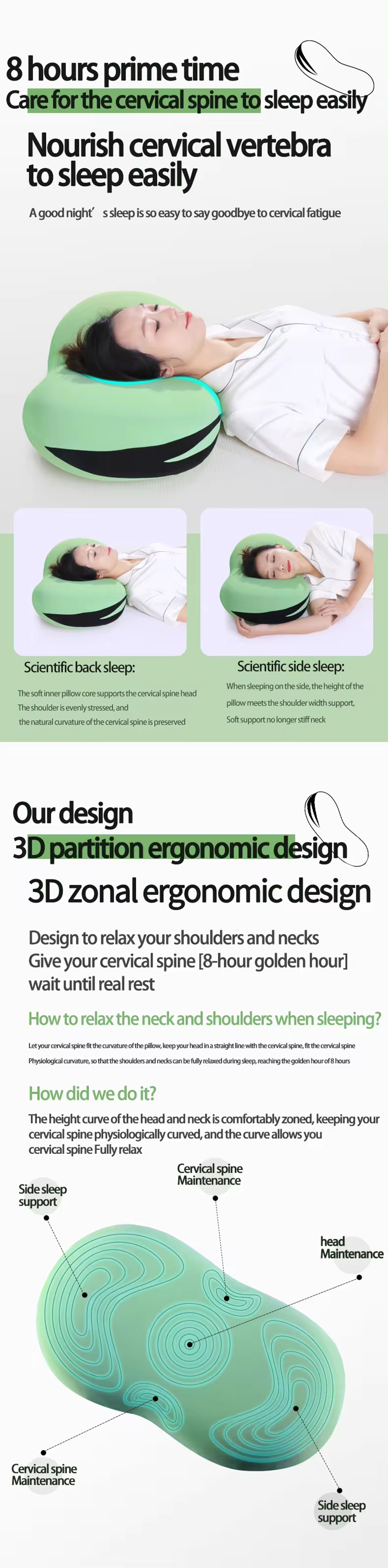 Fava bean appearance patent memory Foam pillow JK37(图3) Fava bean appearance patent memory Foam pillow JK37(图3)