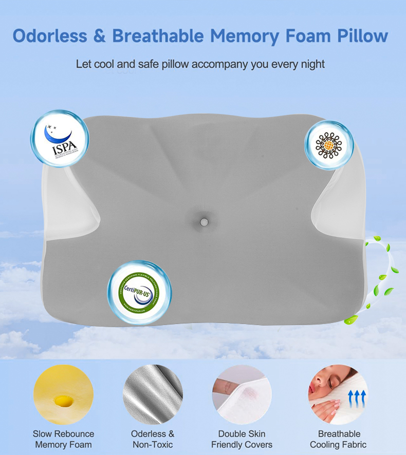 Adjustable Cervical Pillow Cozy Sleeping JK251